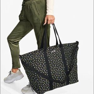 PINK Victoria’s Secret Black Floral Tote Bag